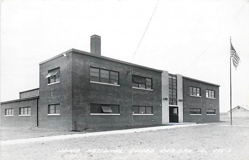 IA, Red Oak, Iowa, RPPC, National Guard Building, Exterior, Cook No 135-C