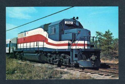 NY Long Island Railroad Train RONKONKOMA NEW YORK LIRR Postcard Engine 252