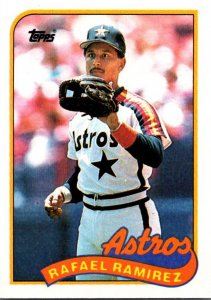 1989 Topps Baseball Card Rafael Ramirez SS Houston Astros sun0255