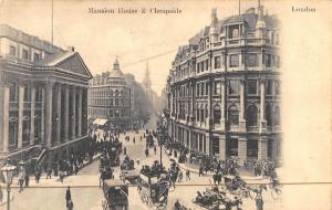 uk18846 cheapside and masion house london real photo uk