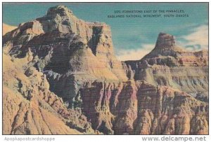 South Dakota Formations East Of The Pinnacles Badlands National Monument