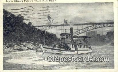 Seeing Niagara Falls On The Maid Of The Mist, New York, NY USA Steam Ship 192...