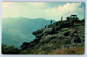 West Jefferson North Carolina Postcard Bluff Mountain Ashe County c1960 Vintage