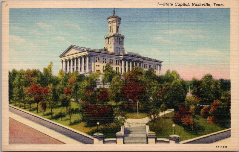 State Capitol Nashville TN Postcard PC381