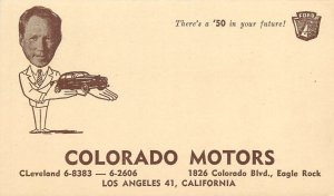 Postcard 1940s California Eagle Rock route 66 auto advertising CA24-1925