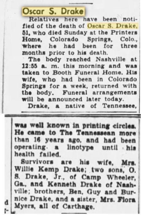 WWII Training 1942 Purple Heart PVT Oscar S Drake 2nd Infantry Nashville TN War