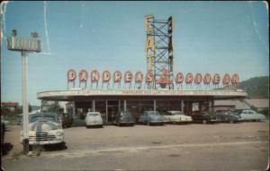 Woodbridge CT D'Andrea's 3 Acres Drive In 1950s Roadside Postcard