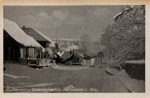 Germany Luftkurort Wintersportplatz Schmiedefeld Vintage Postcard 03.67