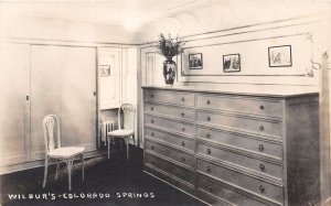 J36/ Colorado Springs RPPC Postcard c1920s Interior Wilbur's Cabins 61