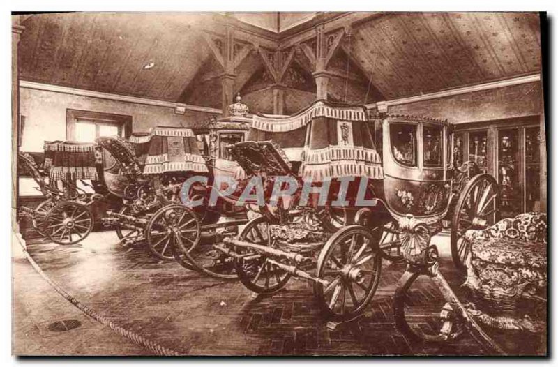 Postcard Old Versailles Grand Trianon baptism Car of the King of Rome