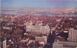 Philadelphia Pennsylvania View Delaware River Camden NJ Postcard 21-12881