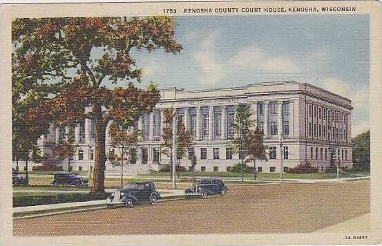 Wisconsin Kenosha Kenosha County Court House 1944