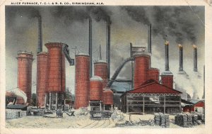 G75/ Birmingham Alabama Postcard c1910 Alice Furnace TCI&RR Company