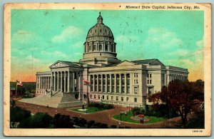 State Capitol Building Jefferson City Missouri MO WB Postcard H2