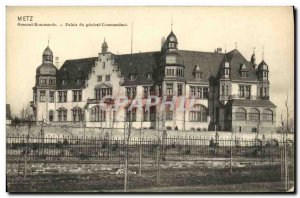 Old Postcard Metz General Commander of the Palace