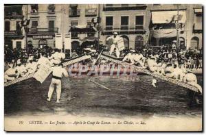 Old Postcard This Jousting After the spear Fall