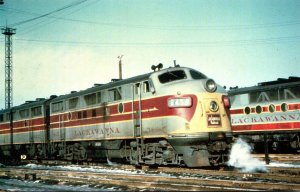 Trains Delaware Lackawanna & WEstern Railroad F Locomotive Number 8454