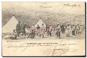 Old Postcard Army Carpiane A camp corner