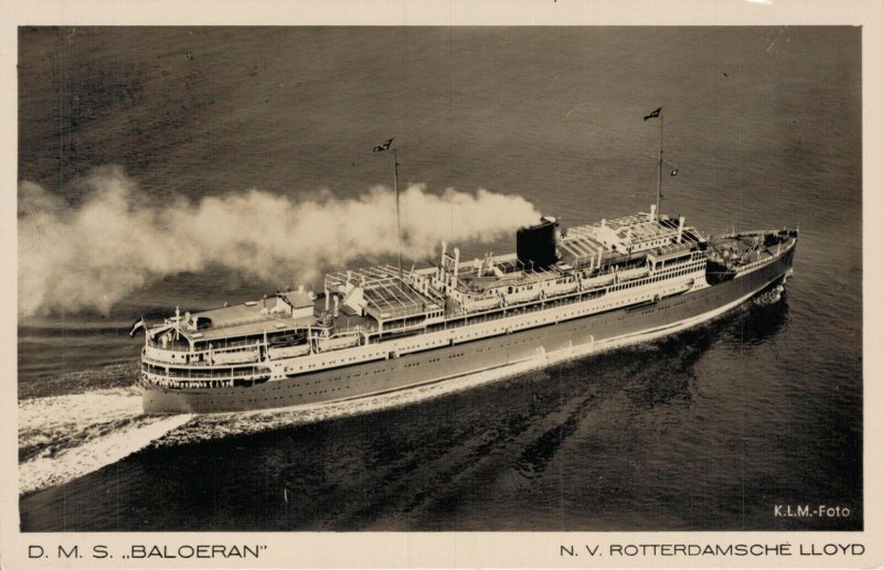 D.M.S. Baloeran Rotterdam Lloyd Steamer RPPC 05.63