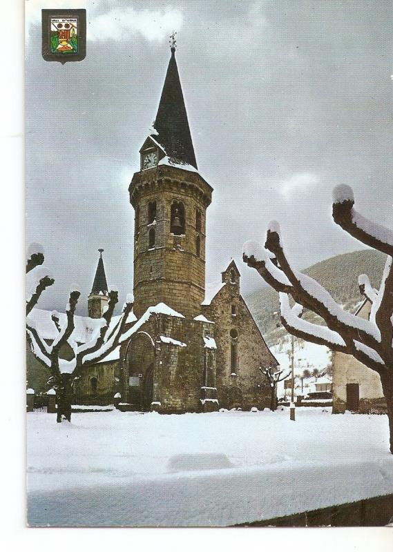 Postal 037939 : Pirineu Catala (Lleida). Vall dAran. Viella. Esglesia Parroquial