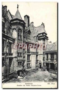 Old Postcard Bourges Palais Jacques Coeur Staircase