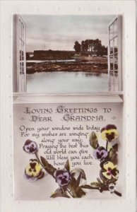 Loving Greetings To Dear Grandma Real Photo Regent Publishing Company London