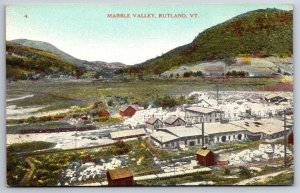 Rutland VT Birdseye View: Marble Valley Quarry & Equipment~Population 15,000* PC