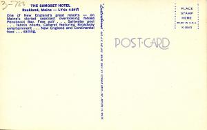 ME - Rockland. Samoset Hotel. Tennis, Swimming