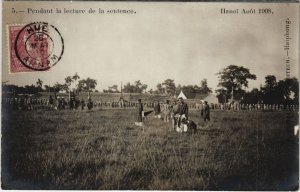 CPA AK VIETNAM TONKIN Hanoï Pendant la lecture de la sentence (61291)