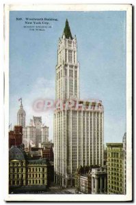 Old Postcard Woolworth Building New York