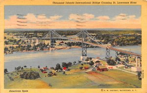 Thousand Islands International Bridge St Lawrence River, Thousand Islands, US...