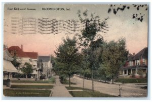 1920 East Kirkwood Avenue Bloomington Indiana IN Handcolored Vintage Postcard