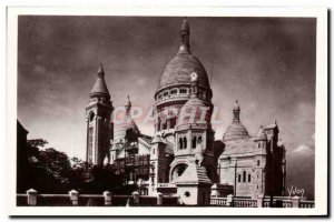 Old Postcard Paris Strolling the Basilica of the Sacre Coeur Montmartre