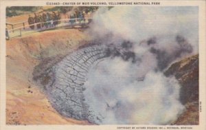 Crater Of Mud Volcano Yellowstone National Park 1957 Curteich