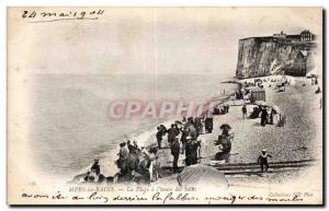 Old Postcard Mers Les Bains Beach is the time for bathroom