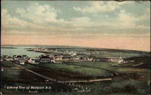 Westport Nova Scotia NS General Bird's Eye View c1910 Vintage Postcard