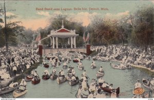 Band Stand over Lagoon, Belle Isle , DETROIT , Michigan ; PU-1919