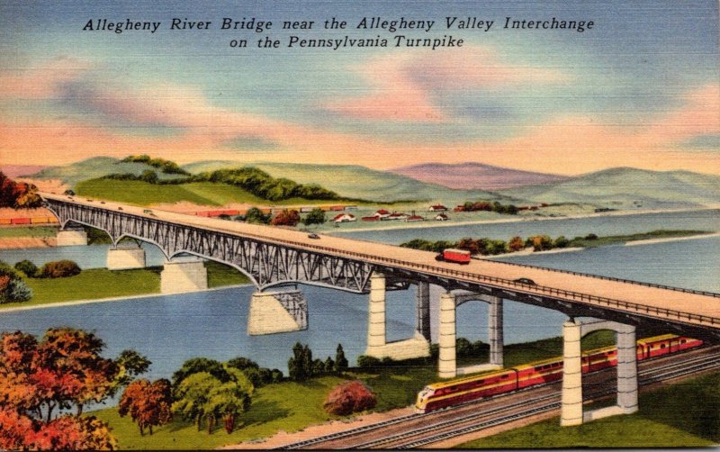 Pennsylvania Turnpike Allegheny River Bridge Near The Allegheny Valley Interc...