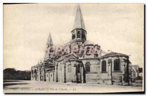 Old Postcard Poissy Church View of the Apse