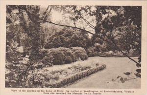 View Of The Garden At The Home Of Marry The Mother Of Washington At Frederick...