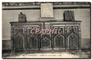 Old Postcard Langeais 15th Chest