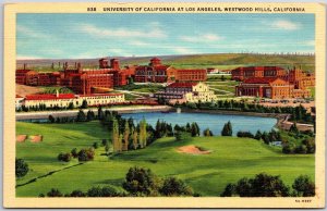 University Of California At Los Angeles Westwood Hills CA Grounds View Postcard