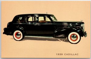 VINTAGE POSTCARD MUSEUM OF AUTOMOBILES - BLACK 1939 CADILLAC