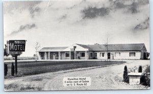 SALEM, OH Ohio ~ Roadside HAMILTON MOTEL 1954 Columbiana County Postcard