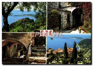 Postcard Modern French Riviera French Riviera Eze Alpes Maritimes village Sce...