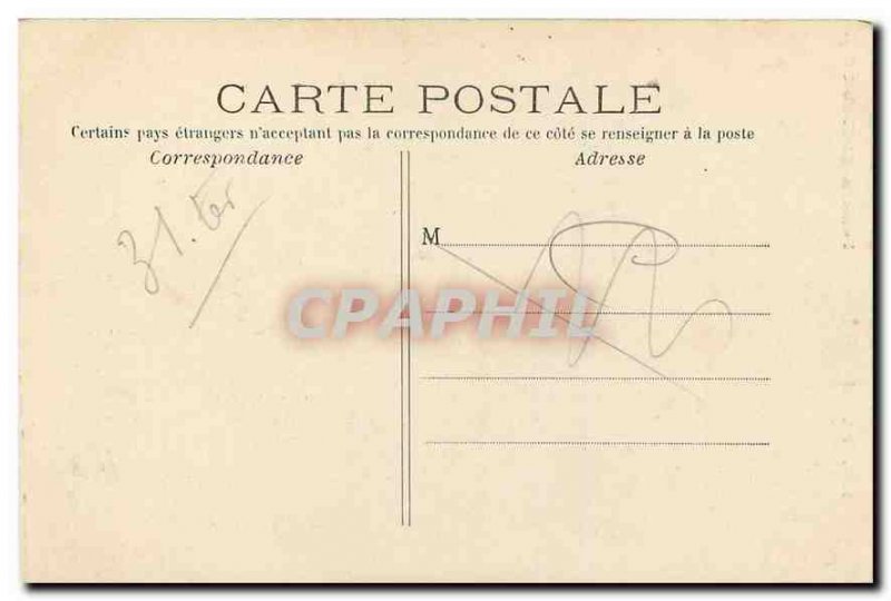 Old Postcard Paris Fountain St Michel