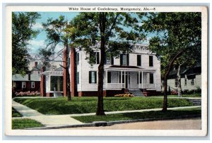 c1930's White House of Confederacy Montgomery Alabama AL Vintage Postcard