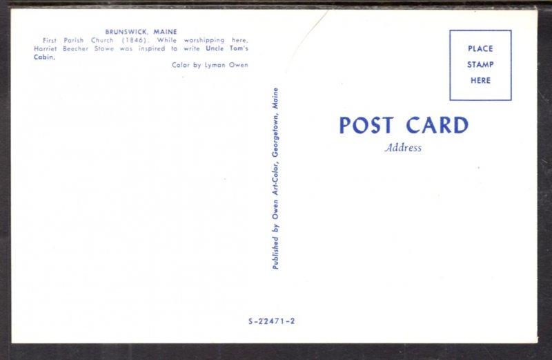 First Parish Church,Brunswick,ME