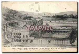 Postcard Old Orange View D & # 39Ensemble Du Theater Antique In his primitive...