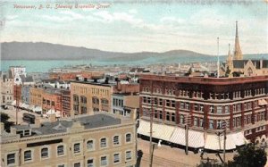 Vancouver, B.C., Canada Granville Street Scene c1910s Vintage Postcard